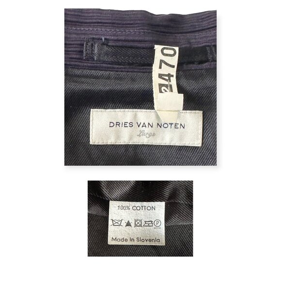 Dries Van Noten Textured Rib Cotton Coat Large - Picture 5 of 15